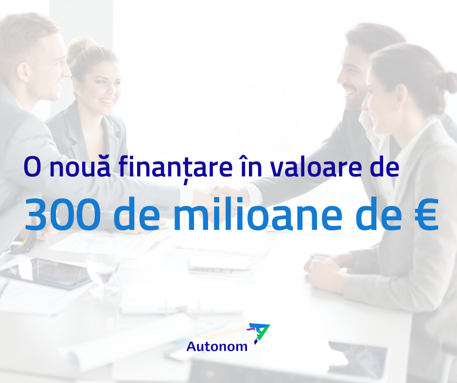 Autonom încheie un contract de credit legat de obiective de sustenabilitate, în valoare de 300 milioane euro
